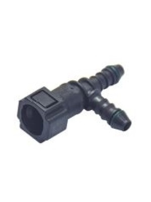 CONEXAO QUICK 5/16 X 5/16 X 5/16 CONECTOR T 3 VIAS COM ANEL ACT0061