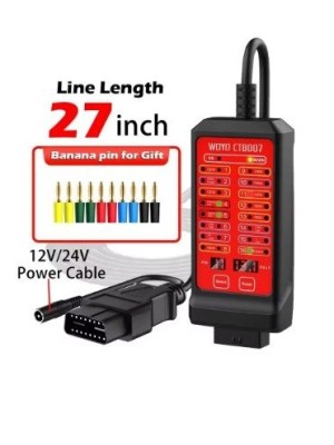 Caixa de breakout OBD2, WOYO CTB007 12V/24V CAN Tester Box com cabo de extensão OBD de 68.6 cm