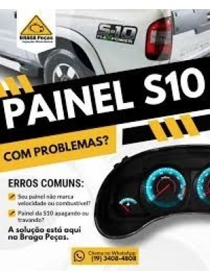 CONSERTO DO PAINEL DE INSTRUMENTOS S10 FLEX DIESEL 2008 A 2012 COR AZUL