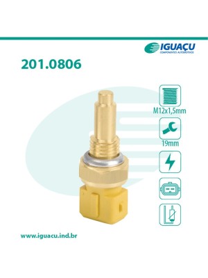 SENSOR TEMP DA AGUA BRAVA 1.6 16V / PALIO 1.6 16V