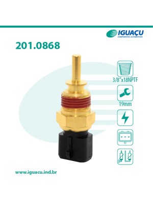 SENSOR TEMP DA AGUA CERATO 1.6 16V ELANTRA 1.8 16V