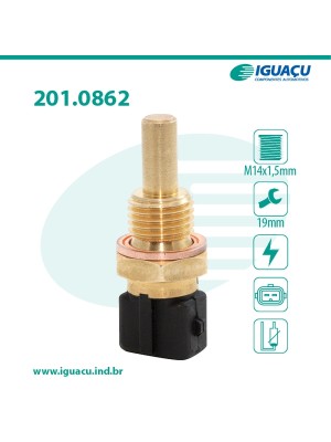 SENSOR TEMP DA AGUA  EFFA PICK UP 1.0 8V TOWNER 1.0 8V