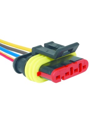 CHICOTE REPARO 4 VIAS PORTA FEMEA IVECO RENAULT