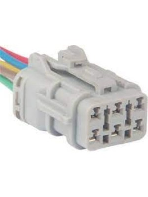 CHICOTE 6 VIAS BOBINA MONTADO COM 15 CM DE CABO HYUNDAI KIA