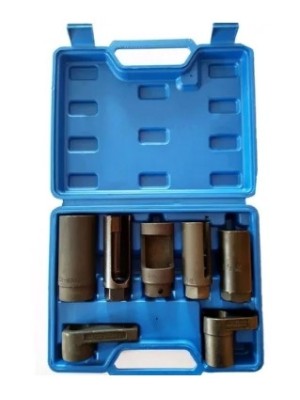 JOGO DE SOQUETES PARA SENSOR DE OXIGENIO SONDA LAMBDA COM 7 PEÇAS DTSSO02